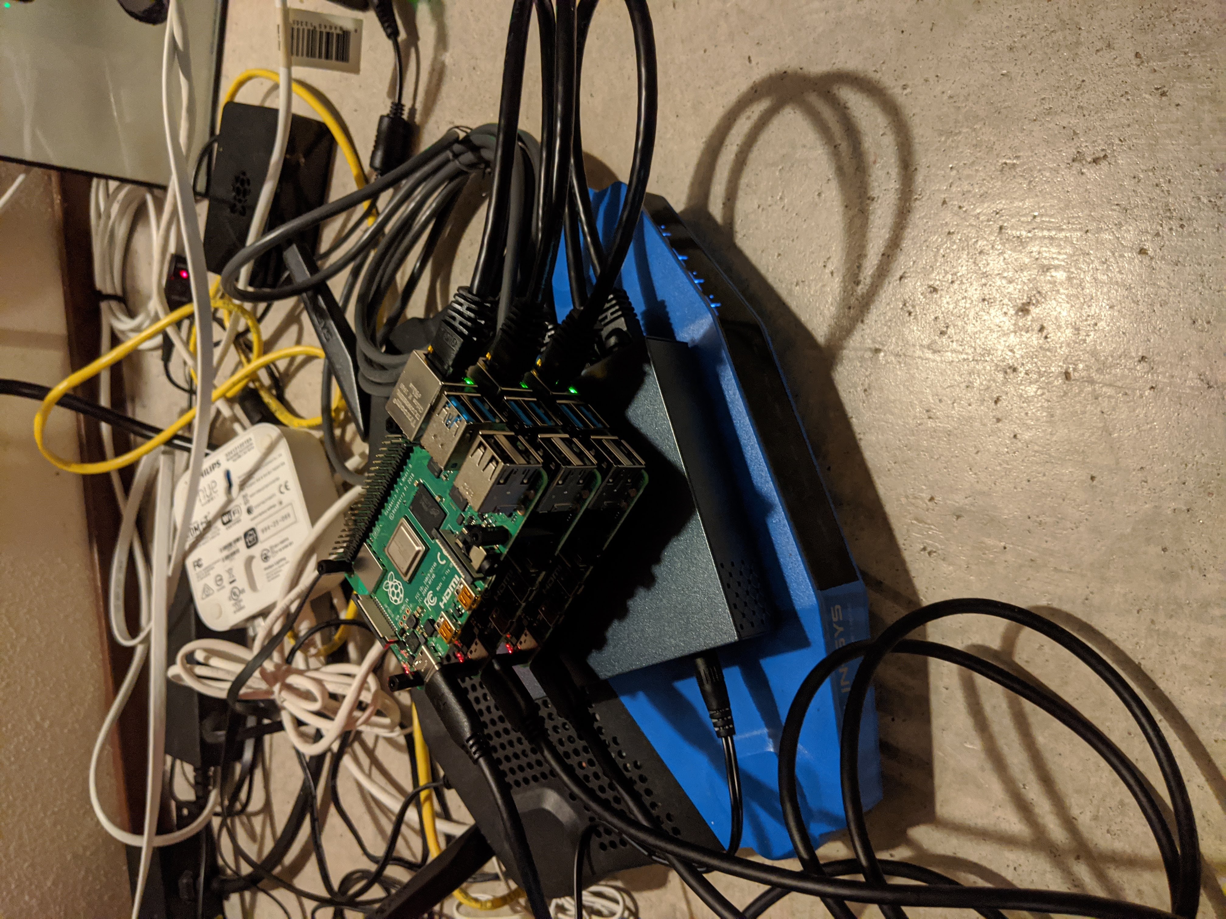 A Jumbled mess of cables